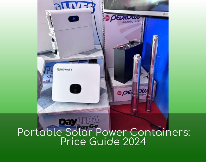 Portable Solar Power Containers: Price Guide 2024